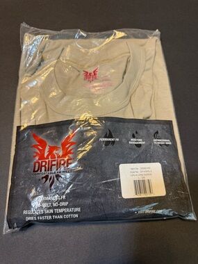 DRIFIRE Gen 4 Long Sleeve FR Shirt Large Tan Flame Resistant NIP